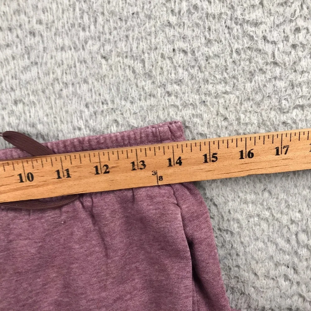 Nike Sweatpants Womens S (29x28) Burgundy Fleece Wide Leg Lounge Joggers *Flaw